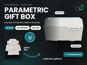 Customizable Foldable Gift Box – Any Size