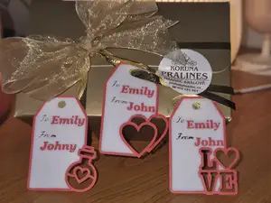 Personalized Valentine's Day Gift Tag, Set of 15