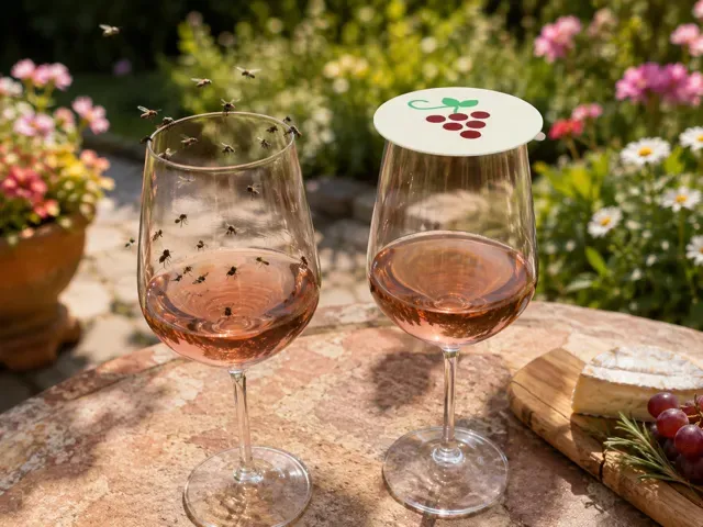Wine Glass Fly Cover–Outdoor Drink & Bug Protector — Image 2 of 12