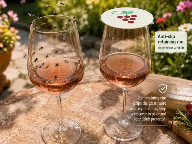 Wine Glass Fly Cover–Outdoor Drink & Bug Protector