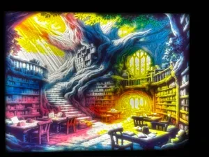 Magical Treebookshop Lithophane