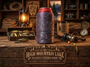 HIGH MOUNTAIN LAKE Koozie Can Holder
