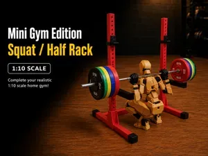 Squat / Half Rack - Mini Gym Edition (1:10 Scale)