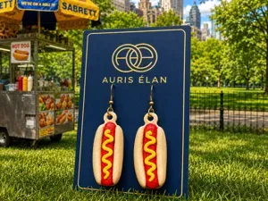 NYC Hot Dog Glizzy Earrings