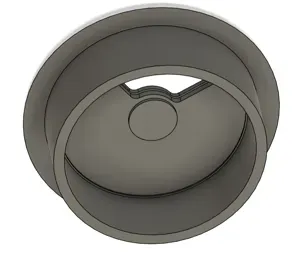 End cap & retention ring for "P... Cable Grommet"