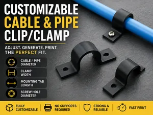 Customizable Cable & Pipe Clip / Clamp