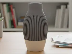 Nordic Rillen-Vase Dualtone 1 oder 2-Farbig