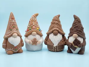 christmas gingerbread gnome figures - christmas