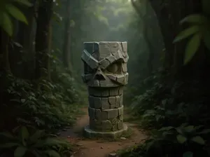 Evil stone totem - DND scatter terrain