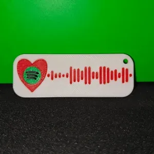 SpotyHeart, the customizable Spotify Code Keychain (Detailed tutorial in description)