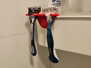 Double razor holder with screw mount