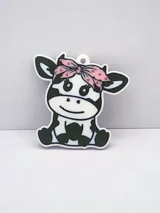 Girl Cow Keychain