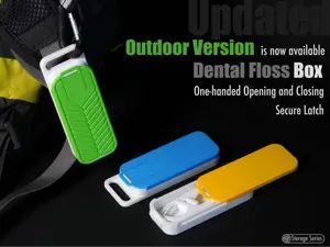Floss Box|牙线盒|单手开合|牢固锁扣|零件盒|药盒|随身携带