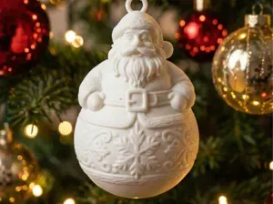 Bauble Santa Ornament