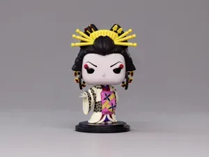 堕姬-鬼灭之刃动漫周边手办-Funko丰高POP涂色玩具
