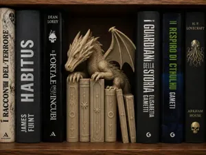 Dragon Book Nook | Fantasy Bookshelf Decor
