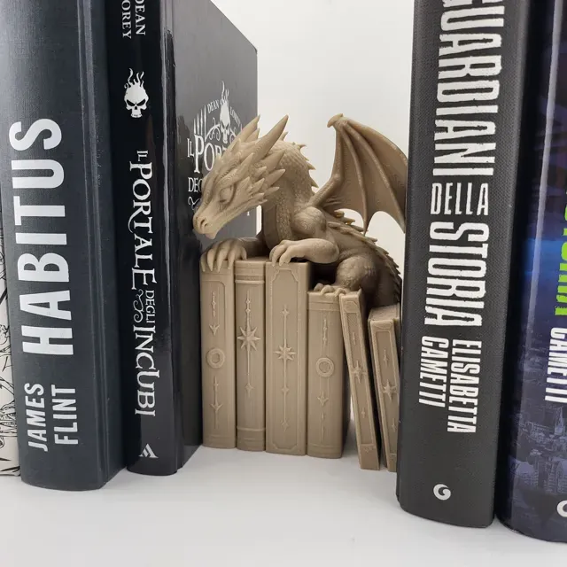 Dragon Book Nook | Fantasy Bookshelf Decor — Фото 6 из 7