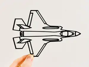 F35 Fighter Military Jet Plane Aircraft Decor Art
