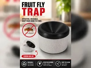 Fruit Fly Trap with Screw-On Lid