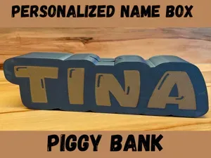 piggy bank, personalized Name money boxes Tina