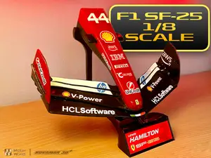 F1 FERRARI SF25 FRONT WING – 1/8 SCALE + stickers
