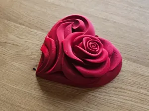 Rose Heart Decor |Support-Free|Wand & Tisch Design