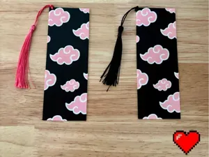 Akatsuki Pink Clouds Anime Bookmark