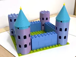 Fantasy Castle Tower Kit for DUPLO (4x4 Modular)