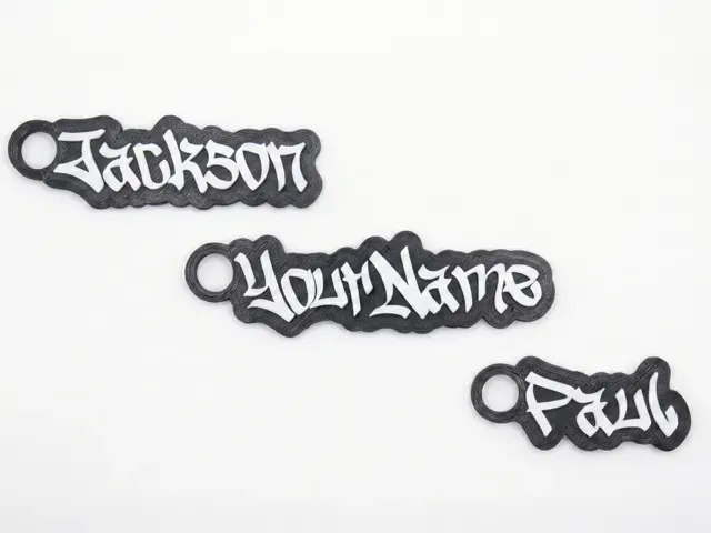 Street Graffiti Font Custom Keychain Generator — Фото 7 из 7