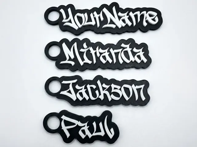 Street Graffiti Font Custom Keychain Generator — Фото 2 из 7