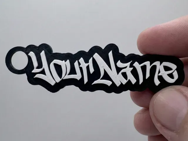Street Graffiti Font Custom Keychain Generator — Фото 4 из 7