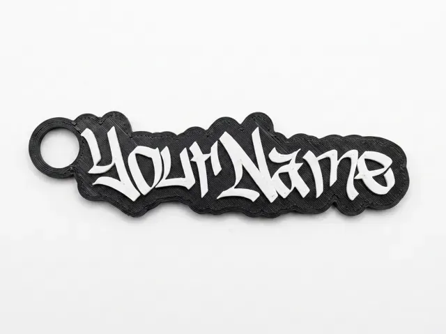 Street Graffiti Font Custom Keychain Generator — Фото 5 из 7
