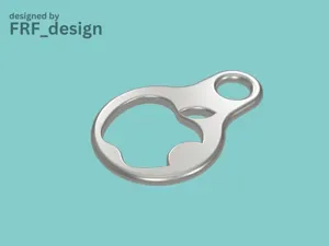 Keychain - Shopping cart coin/token - Apple logo