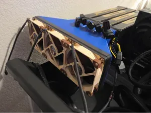 3x 92MM Fan Cooler for 4x NVIDIA Tesla V100, P100