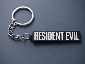 Resident Evil Logo Keychain – Survival Horror