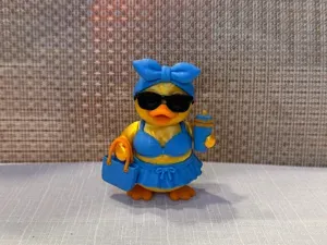 Summer Glam Duck – Blue Beach Edition