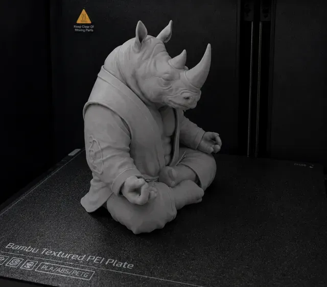 Figurine Rhino zen — Image 2 of 3