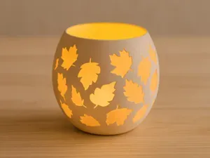 Tealight with autumn decor