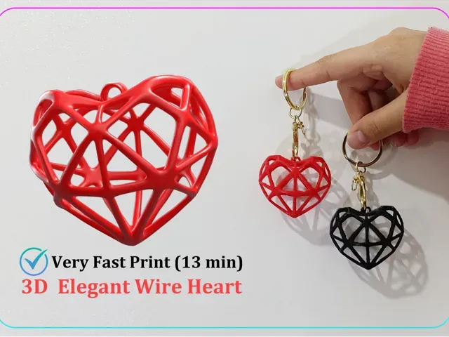 Elegant Wire Heart for Valentine’s Day -No Support