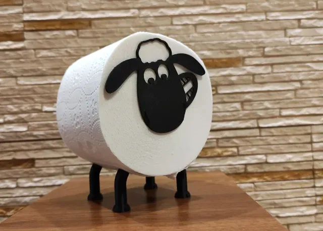 Shaun the Sheep Toilet Paper Roll Holder v2 — Image 4 of 4