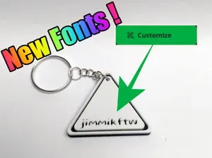 Customize Engraved Keychain-Triangle v2 Generator