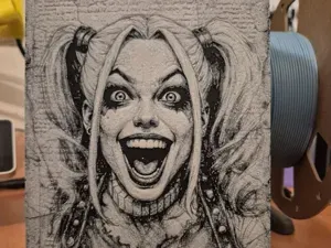 harley quinn papercut hueforge
