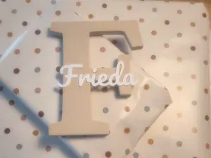 Namensschild Frieda