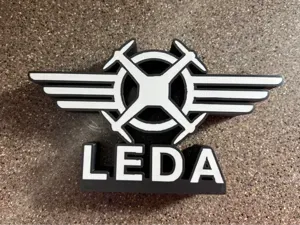 Law Enforcement Drone Association - LEDA 3D Logo