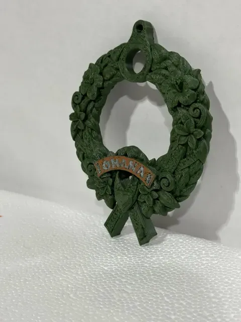 T1D Awareness Ribbon "Ohana" Wreath — Фото 5 из 5