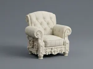Dollhouse Steampunk Armchair Scale 1:12