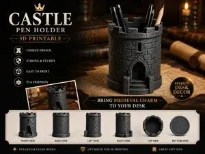 Castle Tower Pen Holder