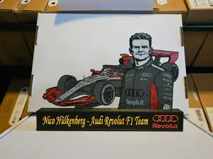 Nico Hulkenberg Audi Revolut f1 team display