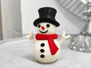 Adorable Smiling Snowman – Your Winter Buddy