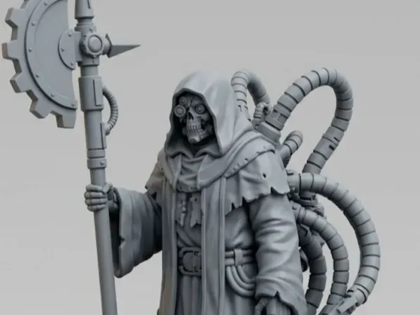 Grimdark Tech-Priest Proxy – Sci-Fi Gothic Cyborg 